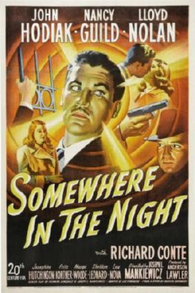 Somewhere In The Night Movie Poster T-Shirt A39501