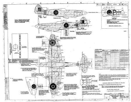 Spitfire Drawing T-Shirt A40006