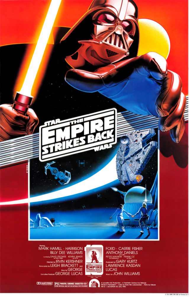 Star Wars EMPIRE STRIKE BACK 10TH ANNIVersary Poster Print B264