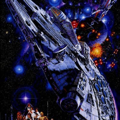 Star Wars Millenium Falcon Movie Poster Print B268