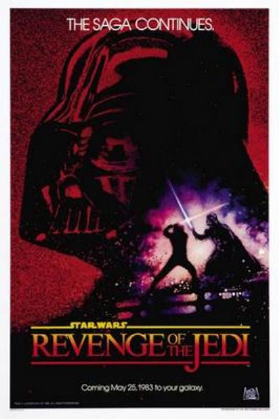 Star Wars Revenge Of The Jedi Movie Poster Print B272