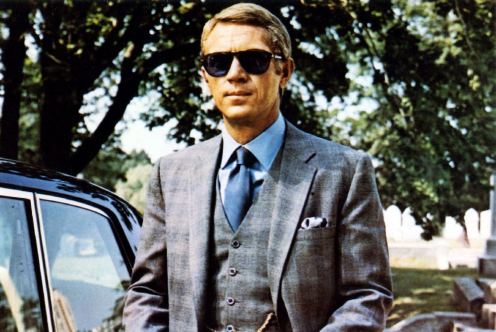 Steve Mcqueen Poster Gray Suit B510
