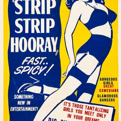 Strip Strip Hooray Vintage Burlesque Mouse Pad for PC Gaming and Work Mousepad #5012401