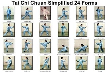 Tai Chi Chuan 24 Forms Poster Print #K8094