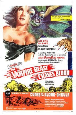 Vampire Beast Craves Blood The Movie Poster T-Shirt A44788