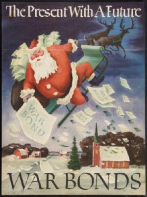 War Propaganda Santa Claus War Bonds T-Shirt A45750