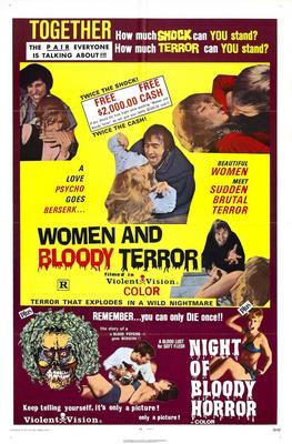 Women And Bloody Terror Movie Poster T-Shirt A46655