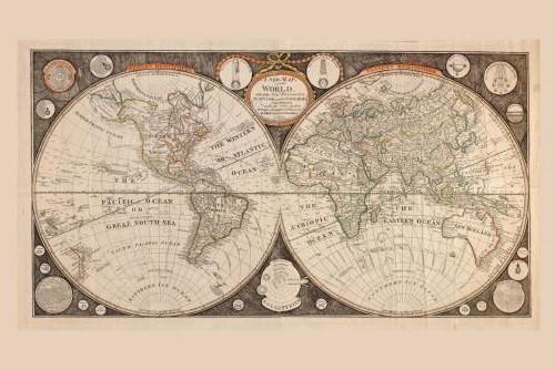 World Map 1799 T-Shirt A46720