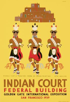 Wpa Indian Court Puzzle Jigsaw Puzzle Choose a Size