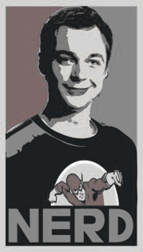 Big Bang Theory Black and White Poster 24"x36"