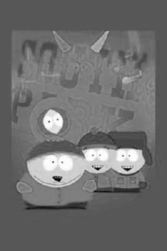 South Park poster Metal Sign Wall Art 8in x 12in 12"x16" Black and White