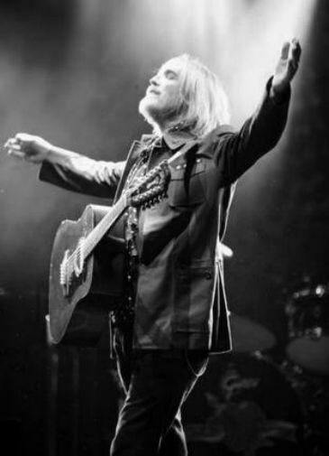 Tom Petty Black and White Poster Metal Print 12"x16"