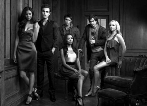 Vampire Diaries Black and White Poster B394 27x40