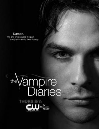 Vampire Diaries Black and White Poster B398 27x40