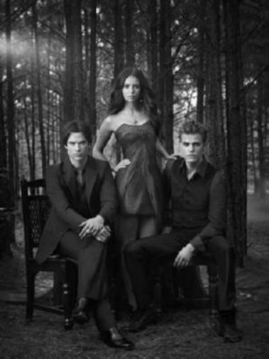 Vampire Diaries Black and White Poster B400 27x40