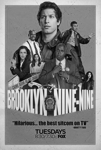Brooklyn Nine Nine Poster Black and White Poster 24x36
