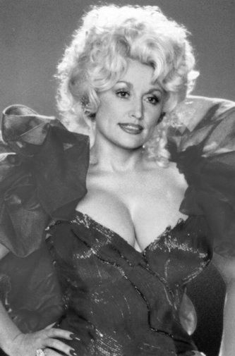 Dolly Parton Black and White Poster B423 24x36