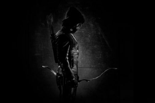 Green Arrow Black and White Poster B426 24x36