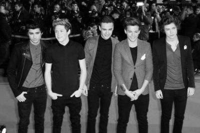One Direction Poster Black and White Poster 16x24