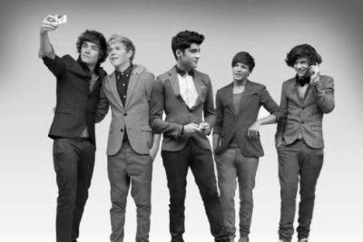 One Direction Poster Black and White Poster 27"x40"