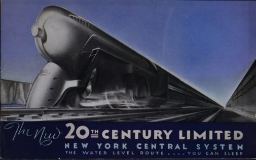 Railroad 20Th Century Limited Railway Poster Print #K6817