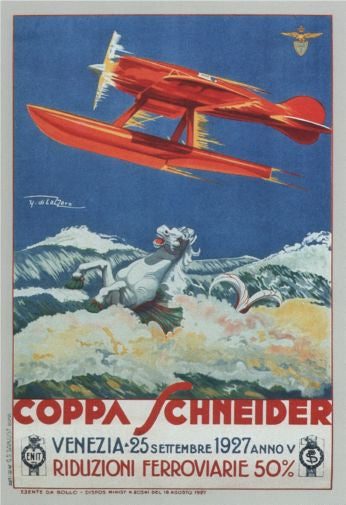 Italian Seaplanes Coppa Schneider 1927 Puzzle Jigsaw Puzzle Choose a Size