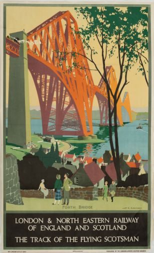 Railways British Flying Scotsman 1928 Poster Print #K6819