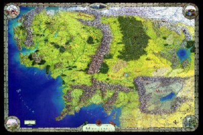 Middle Earth Map Mouse Pad Mousepad