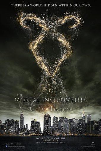 Mortal Instruments City Of Bones Movie Poster T-Shirt A28655