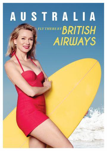 Australia Naomi Watts British Airways T-Shirt