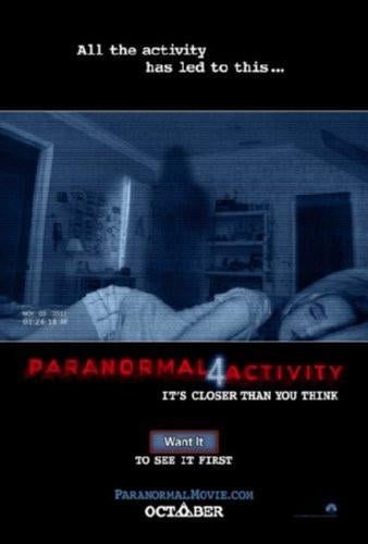 Paranormal Activity 4 Movie Poster T-Shirt A31370