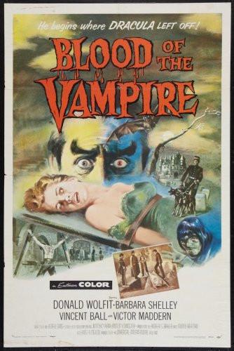 Blood Of The Vampire Movie Poster T-Shirt