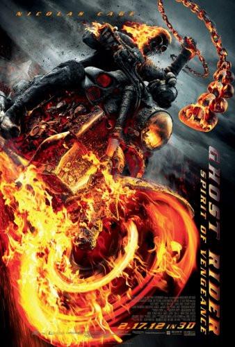 Ghost Rider Spirit Of Vengeance Movie Poster T-Shirt A32430