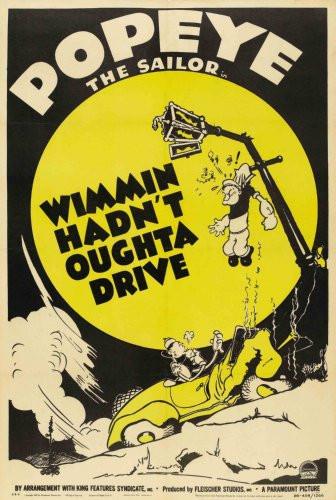 Popeye Wimmin Hadnt Oughta Drive T-Shirt A34866