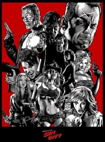 Sin City Movie Poster T-Shirt A38961
