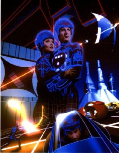 Tron Cindy Morgan Bruce Boxleitner Movie Poster T-Shirt A43778