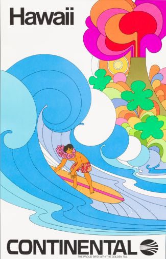 Continental Airlines Hawaii Mouse Pad Mousepad