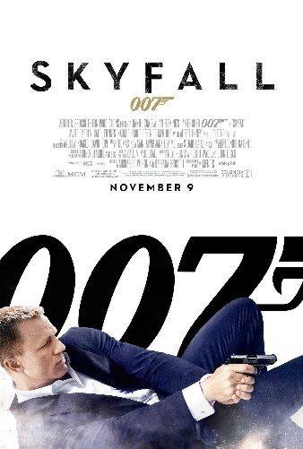 Skyfall James Bond 007 Mini Metal Movie Poster 8in x 12in