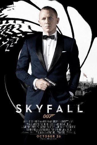 Skyfall James Bond 007 Movie Poster T-Shirt A39111